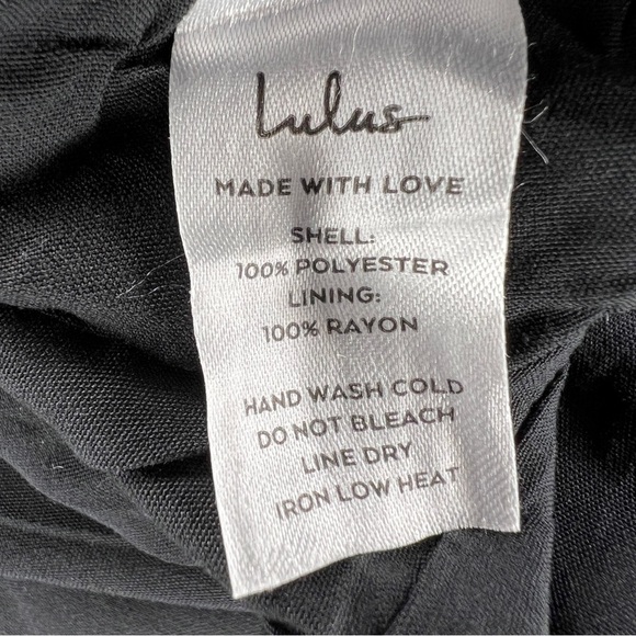 NEW LULUS XS JUMPSUIT BLACK WHITE POLKA DOT V NECK ASYMMETRICAL SLEEVE RETRO - Picture 14 of 15